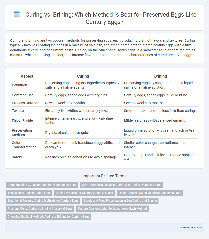 Curing vs. Brining: Which Method is Best for Preserved Eggs Like Century Eggs?