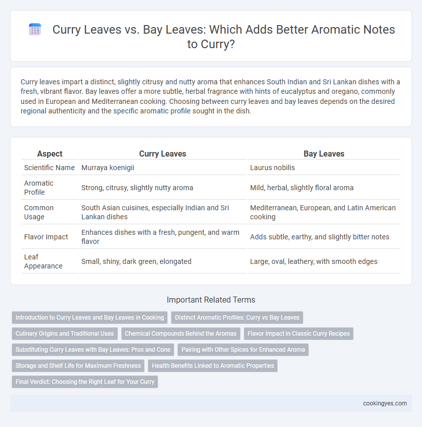 Curry Leaves vs. Bay Leaves: Which Adds Better Aromatic Notes to Curry?