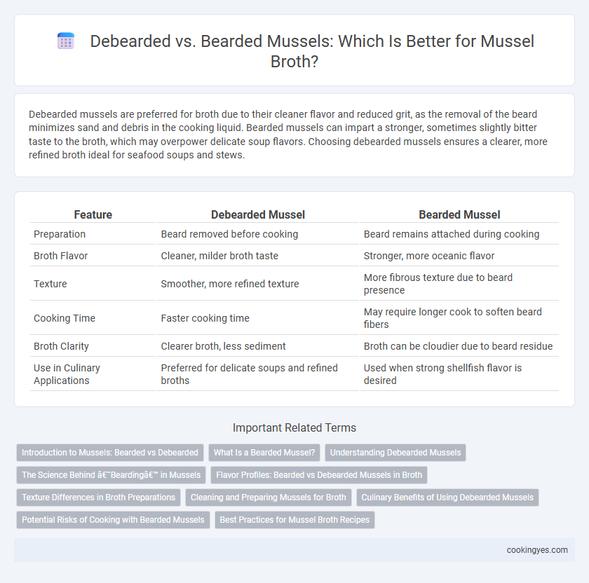Debearded vs. Bearded Mussels: Which Is Better for Mussel Broth?