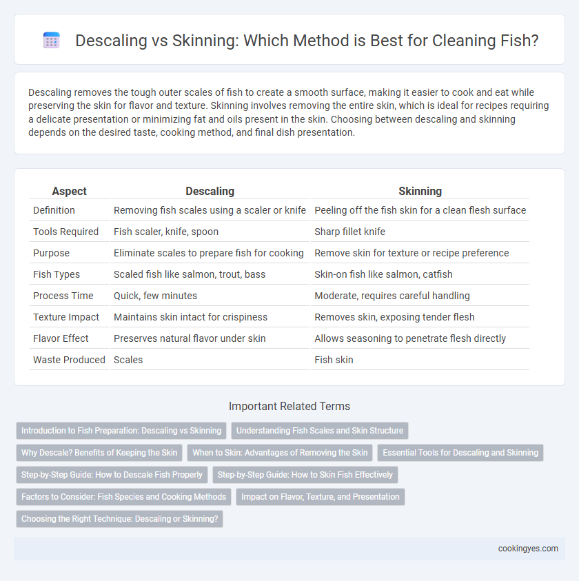Descaling vs Skinning: Which Method is Best for Cleaning Fish?