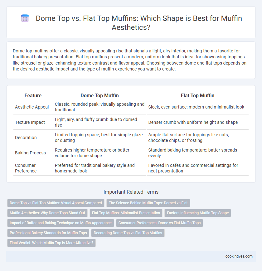 Dome Top vs. Flat Top Muffins: Which Shape is Best for Muffin Aesthetics?
