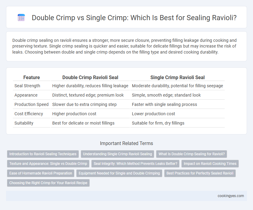 Double Crimp vs Single Crimp: Which Is Best for Sealing Ravioli?