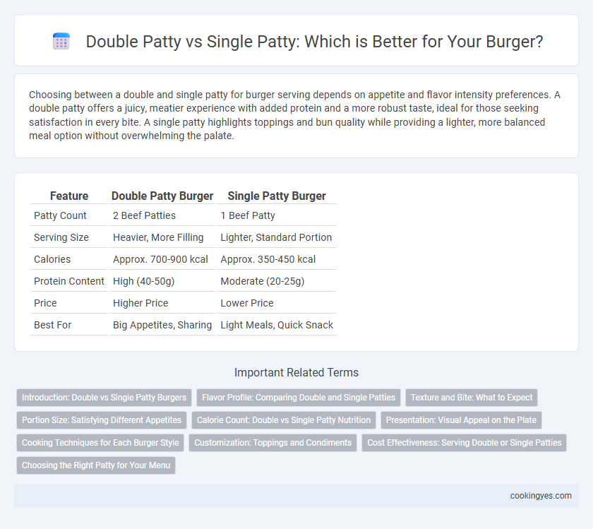 Double Patty vs Single Patty: Which is Better for Your Burger?