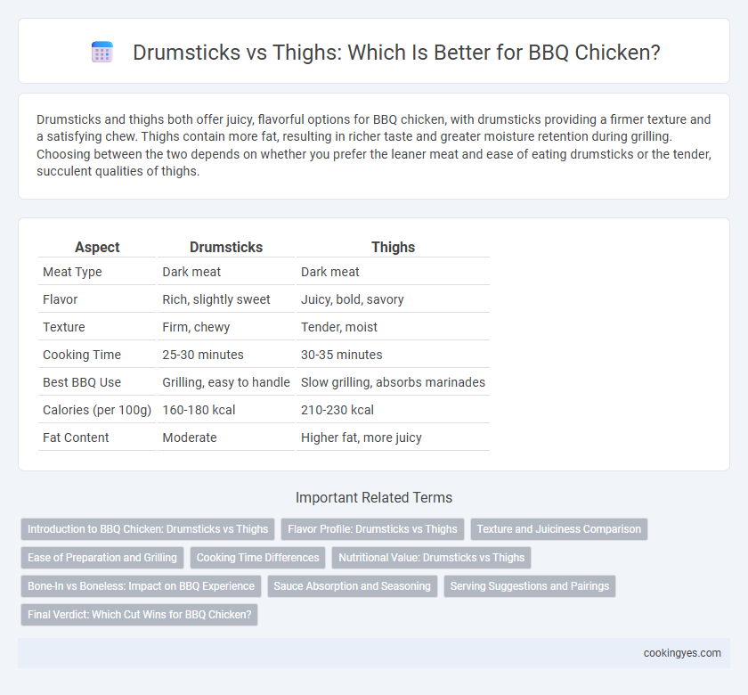 Drumsticks vs Thighs: Which Is Better for BBQ Chicken?