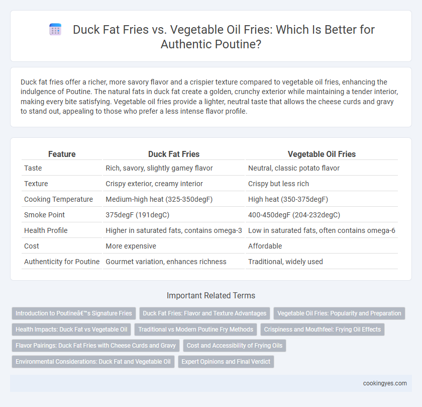 Duck Fat Fries vs. Vegetable Oil Fries: Which Is Better for Authentic Poutine?