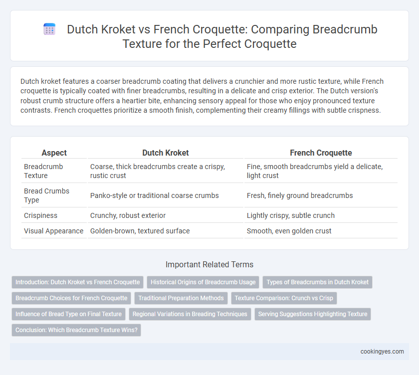 Dutch Kroket vs French Croquette: Comparing Breadcrumb Texture for the Perfect Croquette