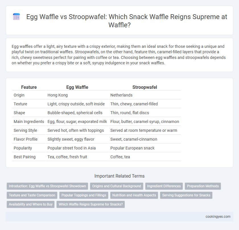 Egg Waffle vs Stroopwafel: Which Snack Waffle Reigns Supreme at Waffle?