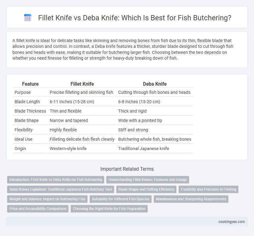 Fillet Knife vs Deba Knife: Which Is Best for Fish Butchering?