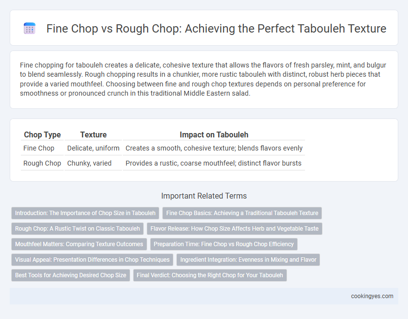 Fine Chop vs Rough Chop: Achieving the Perfect Tabouleh Texture