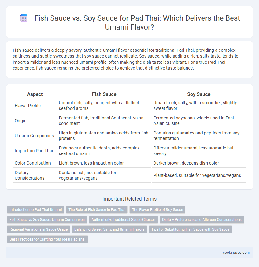 Fish Sauce vs. Soy Sauce for Pad Thai: Which Delivers the Best Umami Flavor?