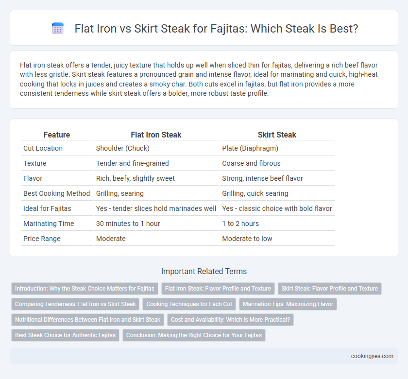 Flat Iron vs Skirt Steak for Fajitas: Which Steak Is Best?