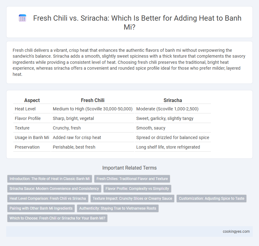 Fresh Chili vs. Sriracha: Which Is Better for Adding Heat to Banh Mi?