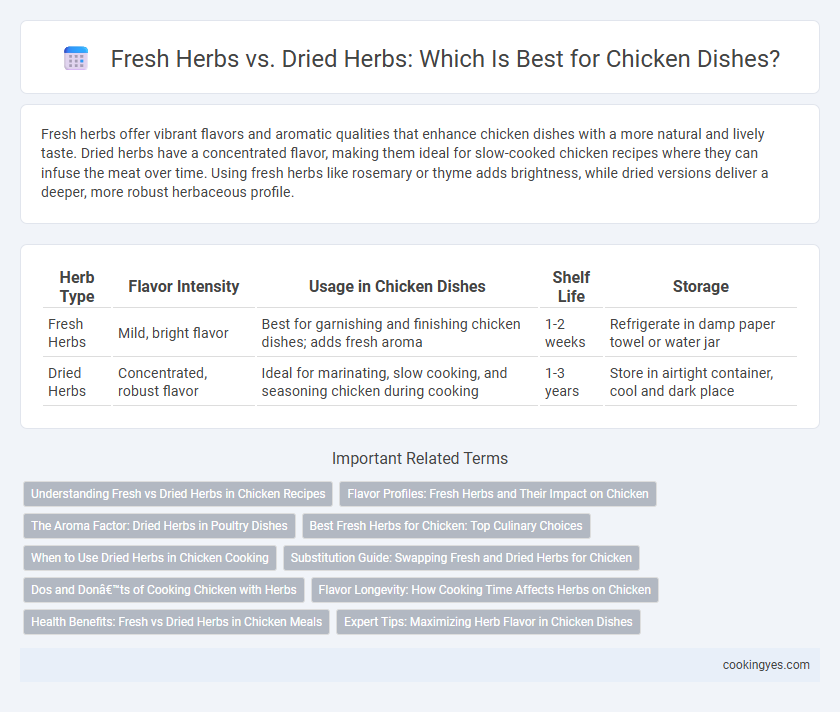 Fresh Herbs vs. Dried Herbs: Which Is Best for Chicken Dishes?
