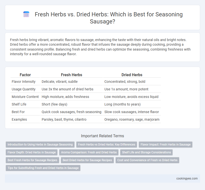 Fresh Herbs vs. Dried Herbs: Which is Best for Seasoning Sausage?