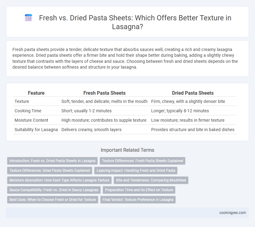 Fresh vs. Dried Pasta Sheets: Which Offers Better Texture in Lasagna?