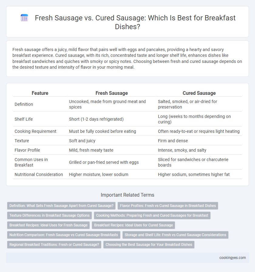 Fresh Sausage vs. Cured Sausage: Which Is Best for Breakfast Dishes?