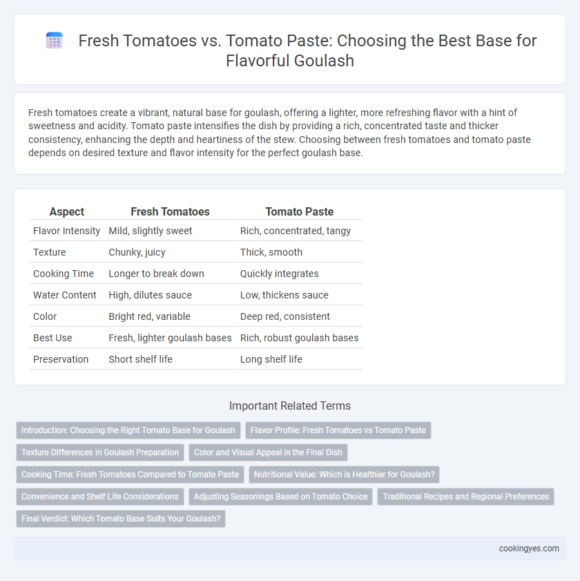Fresh Tomatoes vs. Tomato Paste: Choosing the Best Base for Flavorful Goulash