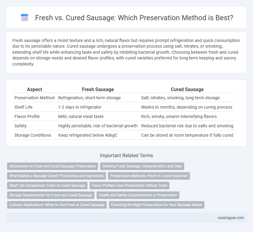 Fresh vs. Cured Sausage: Which Preservation Method is Best?