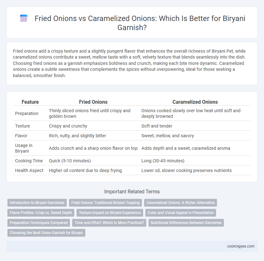 Fried Onions vs Caramelized Onions: Which Is Better for Biryani Garnish?