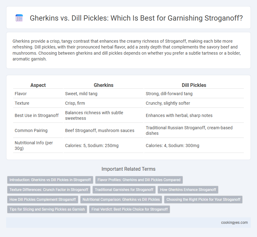 Gherkins vs. Dill Pickles: Which Is Best for Garnishing Stroganoff?