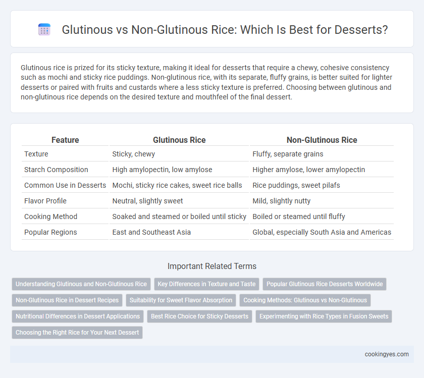 Glutinous vs Non-Glutinous Rice: Which Is Best for Desserts?