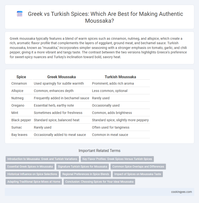 Greek vs Turkish Spices: Which Are Best for Making Authentic Moussaka?