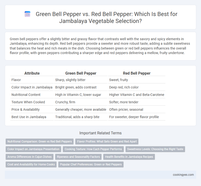Green Bell Pepper vs. Red Bell Pepper: Which Is Best for Jambalaya Vegetable Selection?