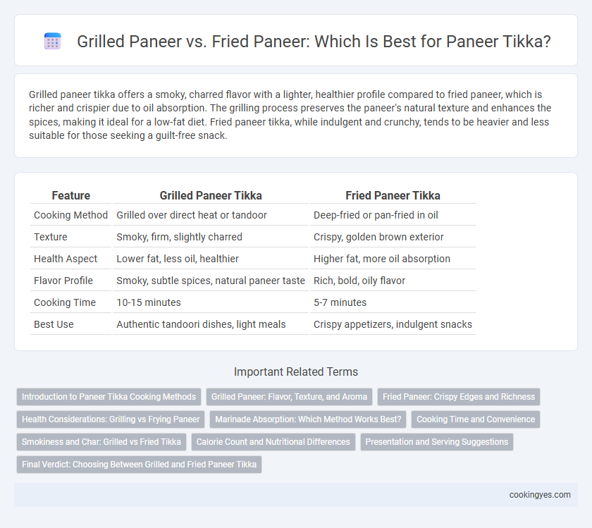 Grilled Paneer vs. Fried Paneer: Which Is Best for Paneer Tikka?