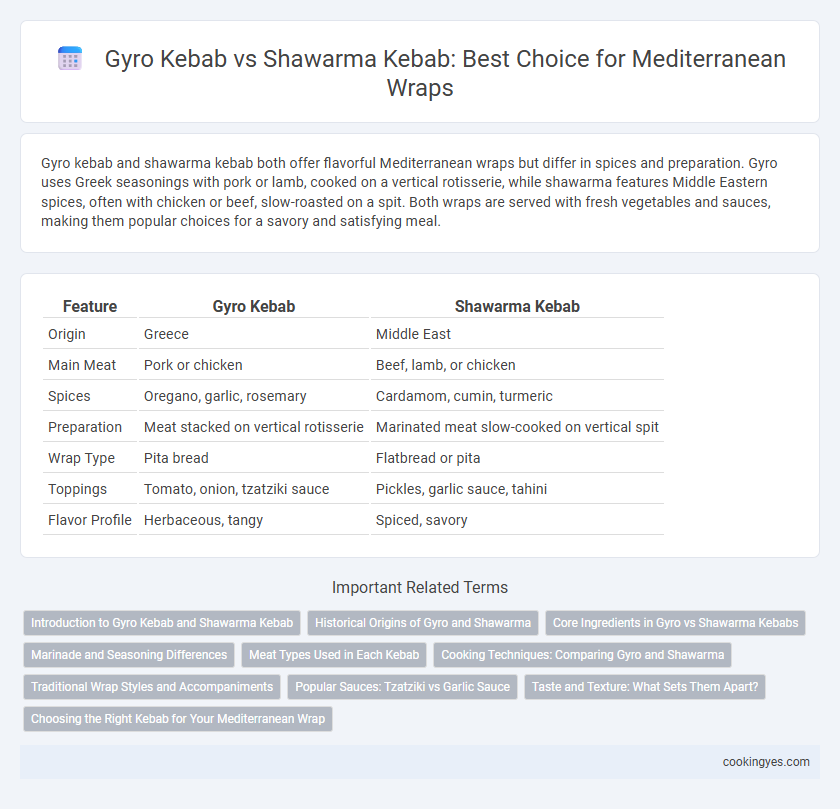 Gyro Kebab vs Shawarma Kebab: Best Choice for Mediterranean Wraps