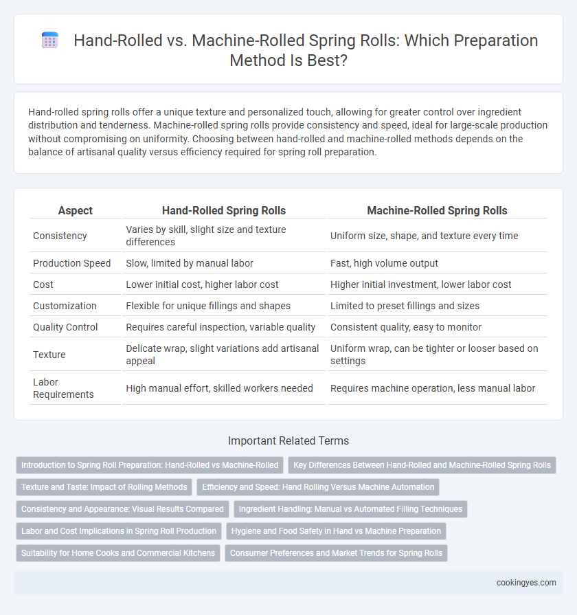 Hand-Rolled vs. Machine-Rolled Spring Rolls: Which Preparation Method Is Best?
