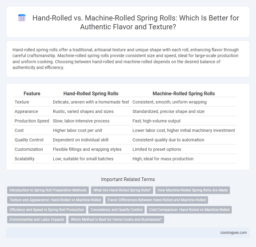Hand-Rolled vs. Machine-Rolled Spring Rolls: Which Is Better for Authentic Flavor and Texture?