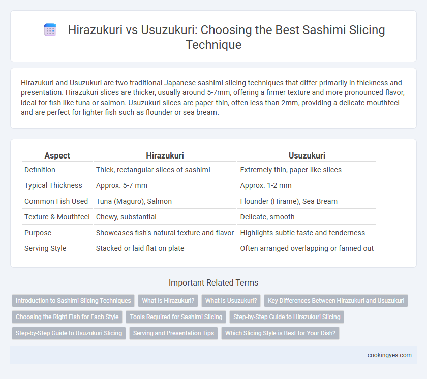 Hirazukuri vs Usuzukuri: Choosing the Best Sashimi Slicing Technique