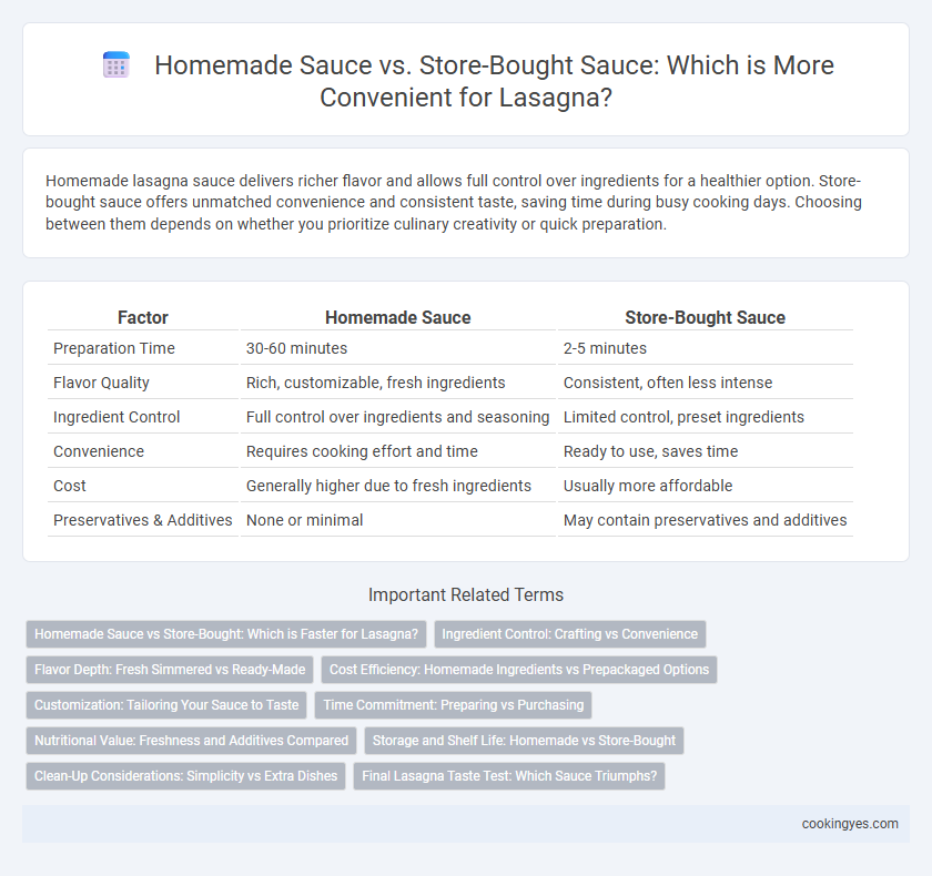 Homemade Sauce vs. Store-Bought Sauce: Which is More Convenient for Lasagna?