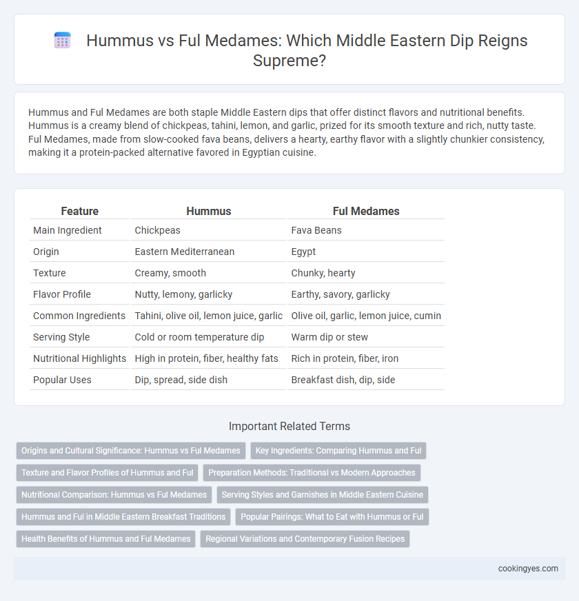 Hummus vs Ful Medames: Which Middle Eastern Dip Reigns Supreme?