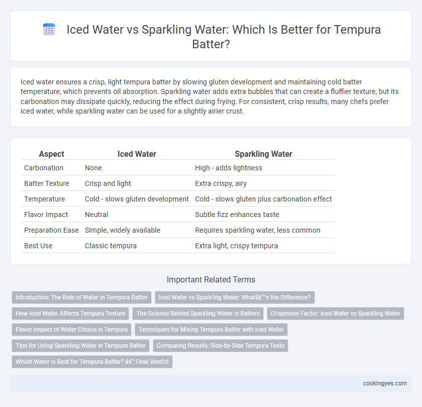 Iced Water vs Sparkling Water: Which Is Better for Tempura Batter?