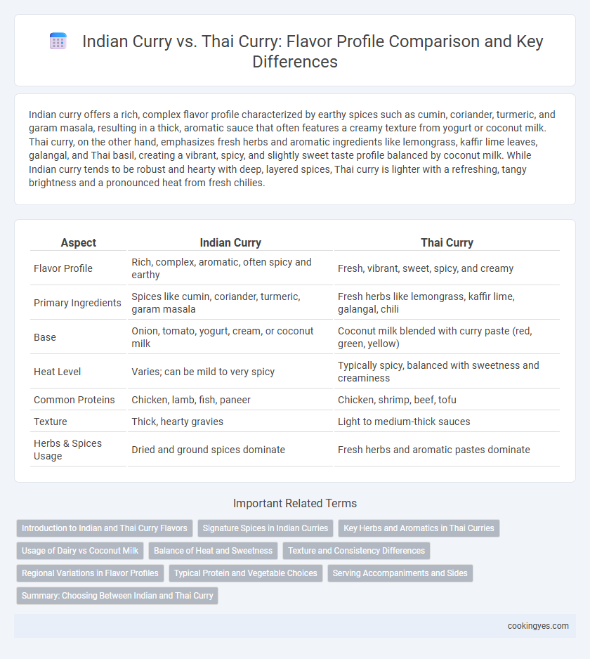 Indian Curry vs. Thai Curry: Flavor Profile Comparison and Key Differences
