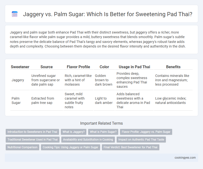 Jaggery vs. Palm Sugar: Which Is Better for Sweetening Pad Thai?