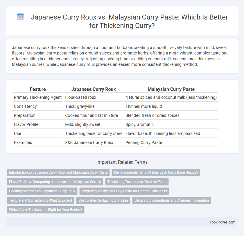 Japanese Curry Roux vs. Malaysian Curry Paste: Which Is Better for Thickening Curry?