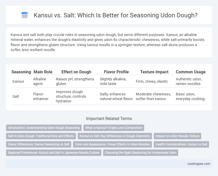 Kansui vs. Salt: Which Is Better for Seasoning Udon Dough?