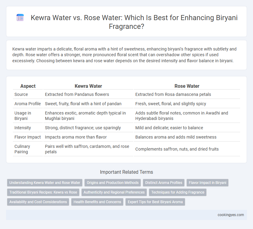 Kewra Water vs. Rose Water: Which Is Best for Enhancing Biryani Fragrance?