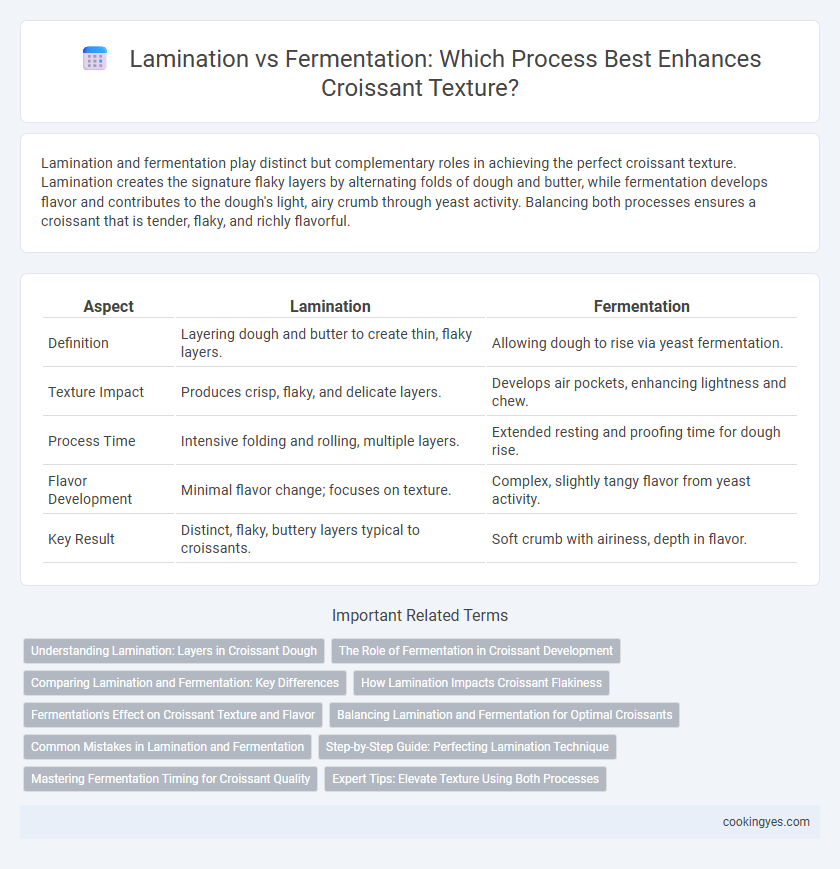 Lamination vs Fermentation: Which Process Best Enhances Croissant Texture?