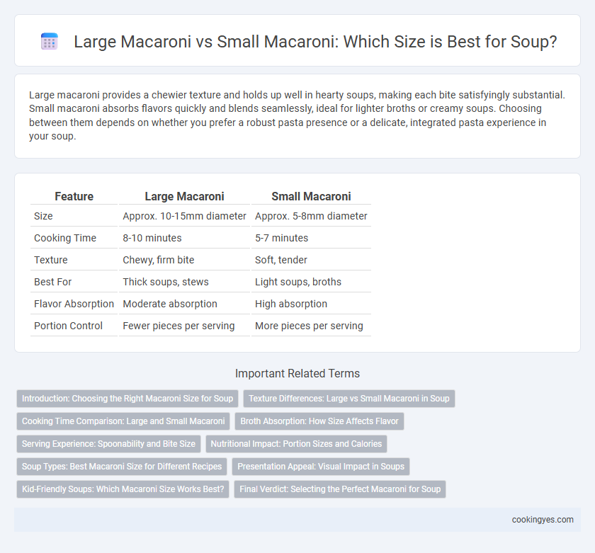 Large Macaroni vs Small Macaroni: Which Size is Best for Soup?