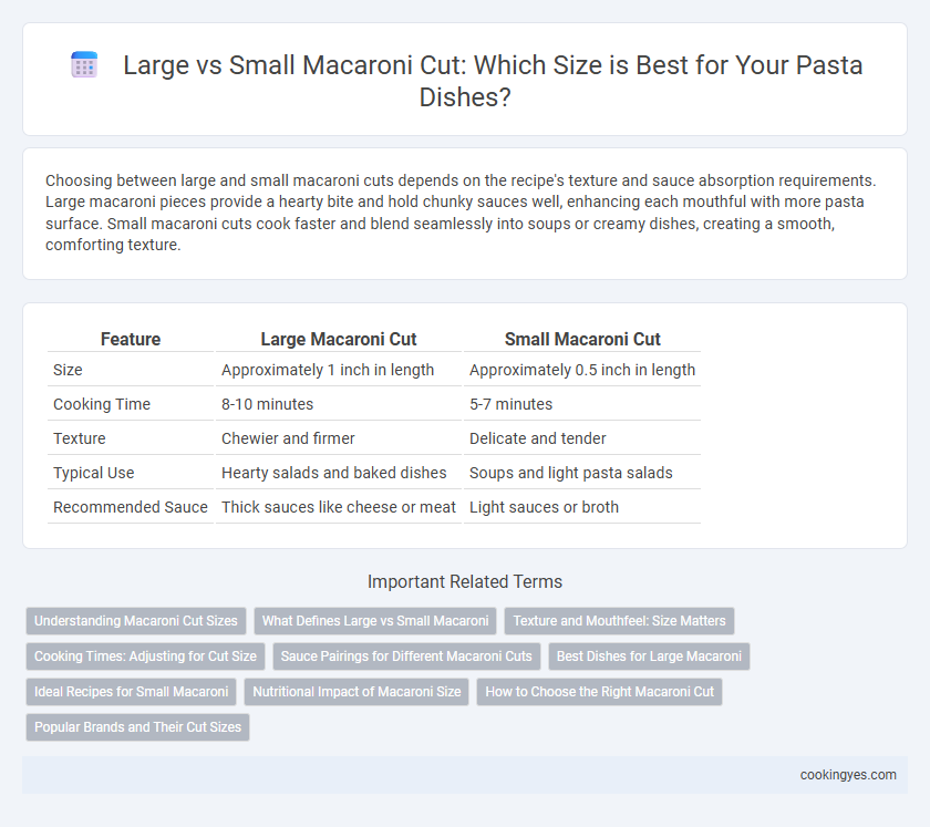 Large vs Small Macaroni Cut: Which Size is Best for Your Pasta Dishes?