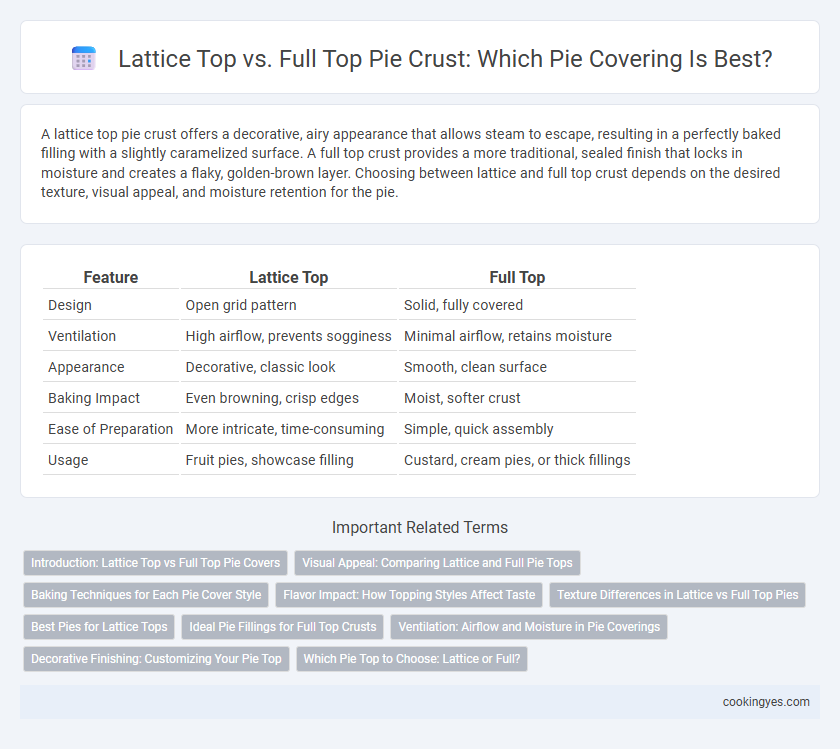 Lattice Top vs. Full Top Pie Crust: Which Pie Covering Is Best?