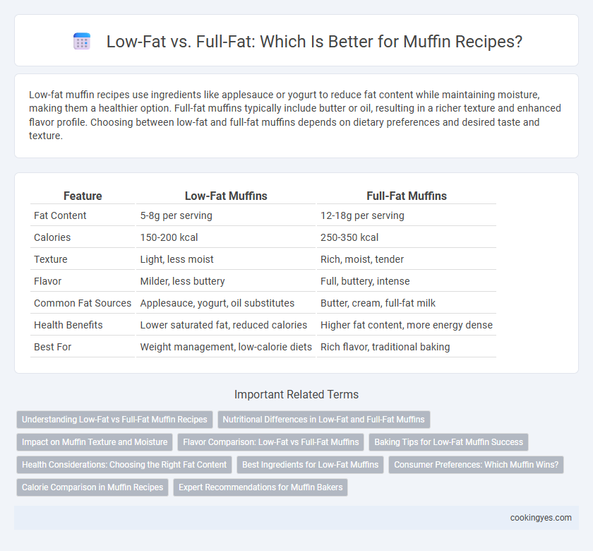 Low-Fat vs. Full-Fat: Which Is Better for Muffin Recipes?