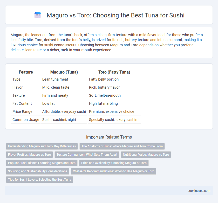 Maguro vs Toro: Choosing the Best Tuna for Sushi