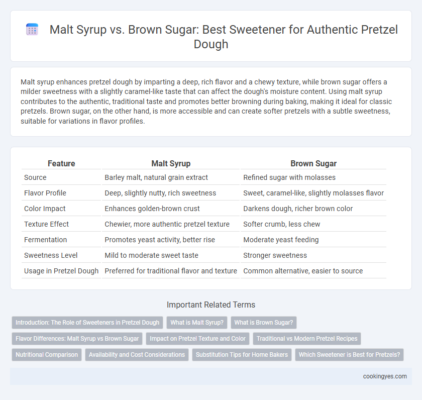 Malt Syrup vs. Brown Sugar: Best Sweetener for Authentic Pretzel Dough