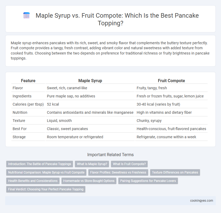 Maple Syrup vs. Fruit Compote: Which Is the Best Pancake Topping?