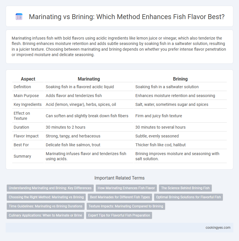 Marinating vs Brining: Which Method Enhances Fish Flavor Best?