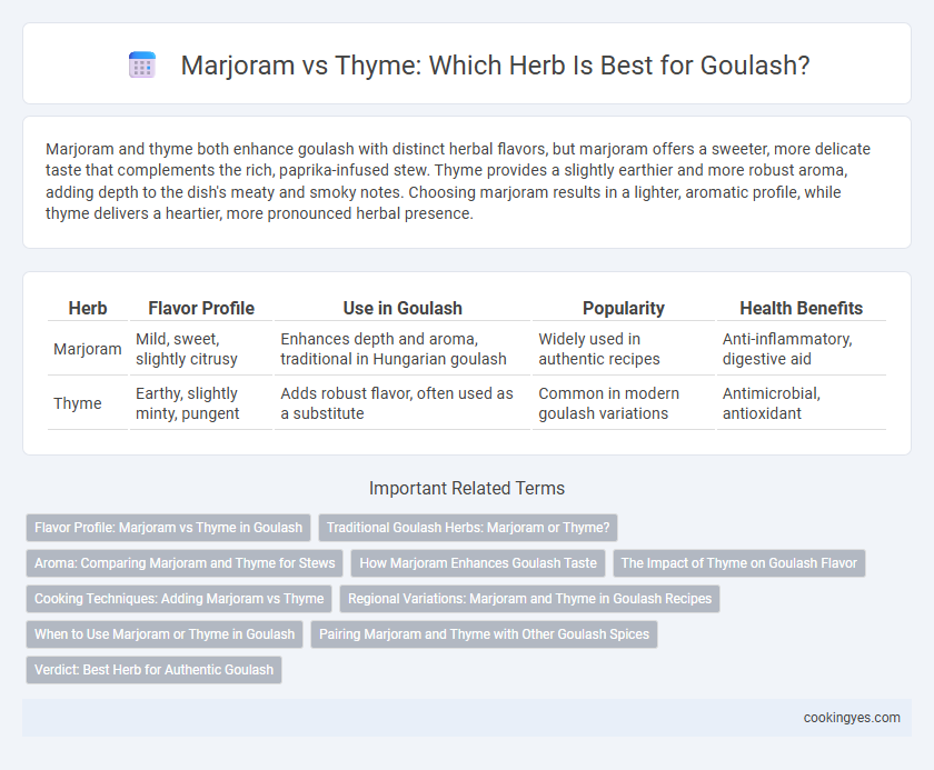 Marjoram vs Thyme: Which Herb Is Best for Goulash?